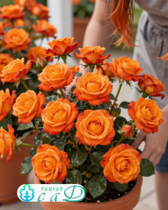 Роза "ОРАНЖ БЕБИ"